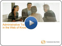 Administrative Tools in the Web of Knowledge