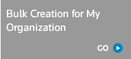 Bulk creation foor my organization