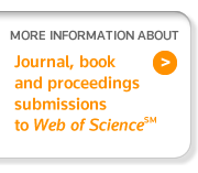 Learn More about Journal, Book and Proceedings submissions to Web of Science