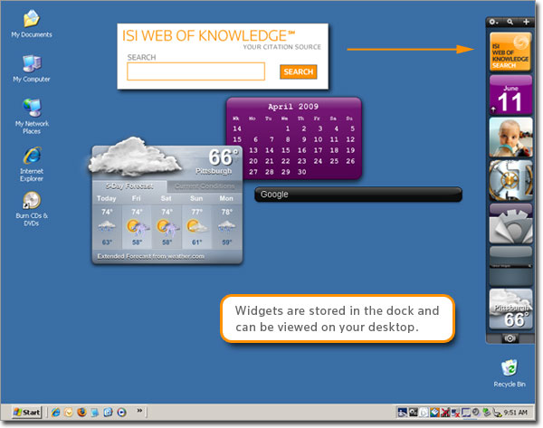 ISI Web of Knowledge Widget