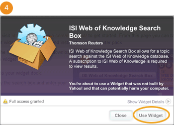 use widget
